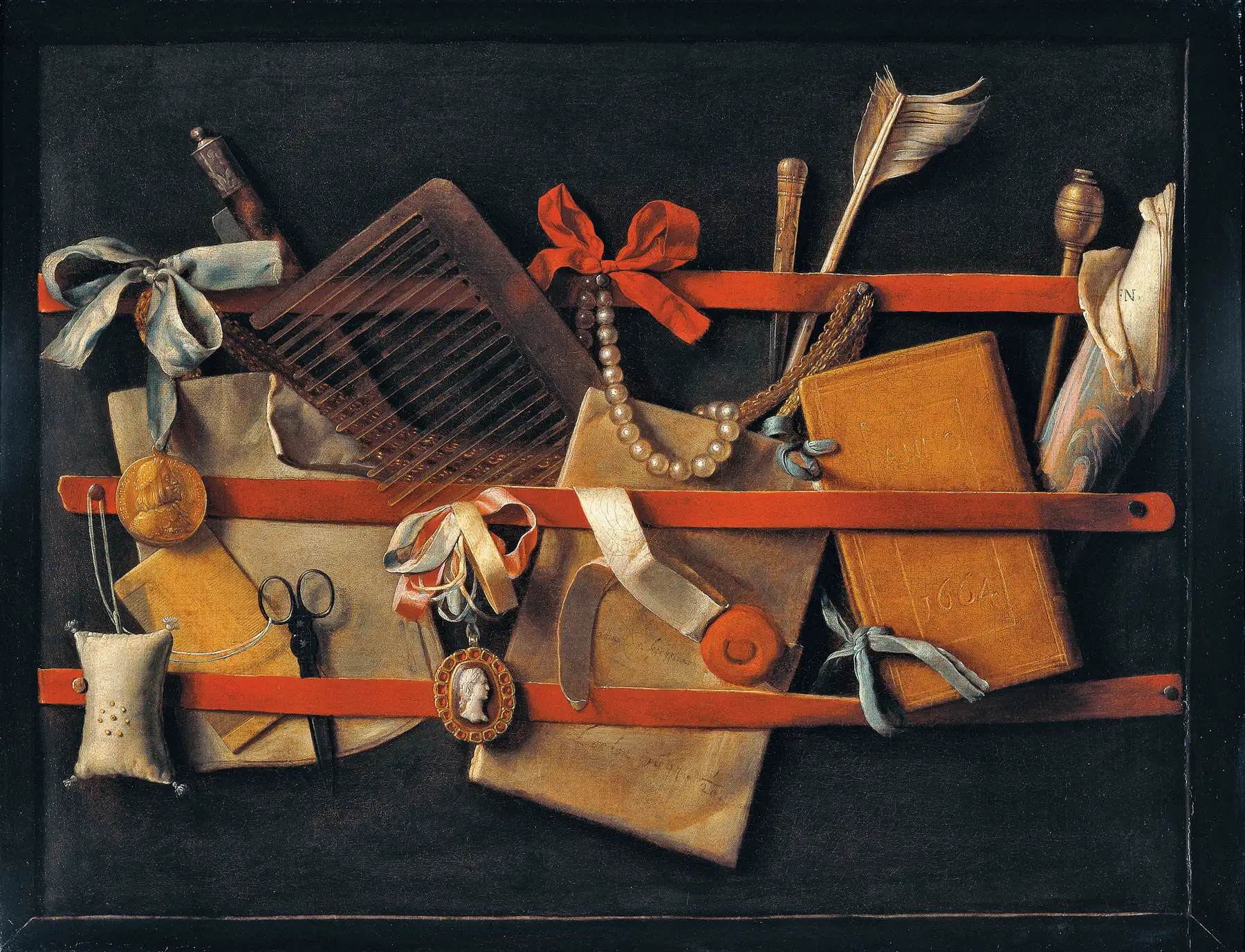 Tromp L'oeil Still Life 1664 Hoogstraeten